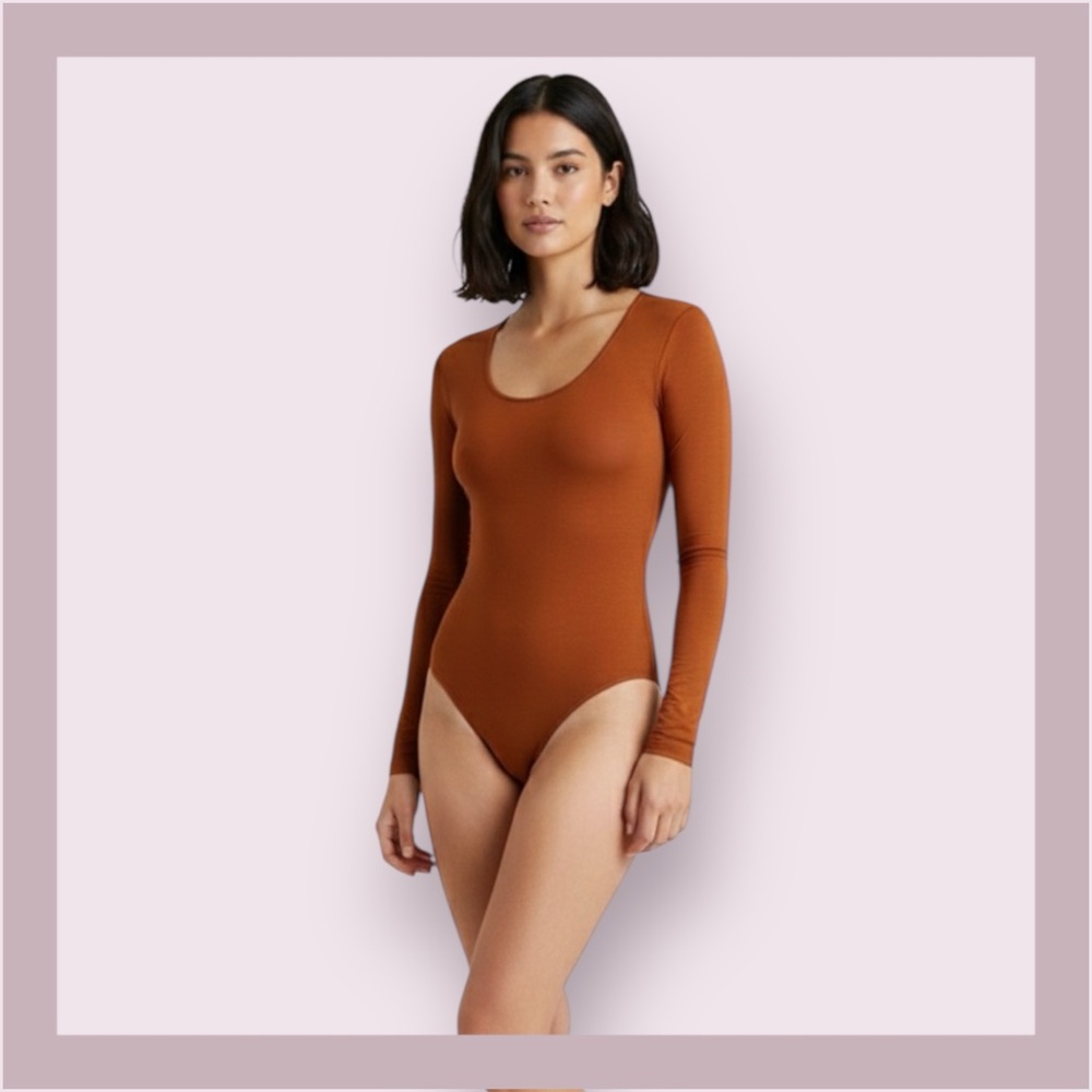 The Kit Cinnamon Long Sleevee Bodysuit
